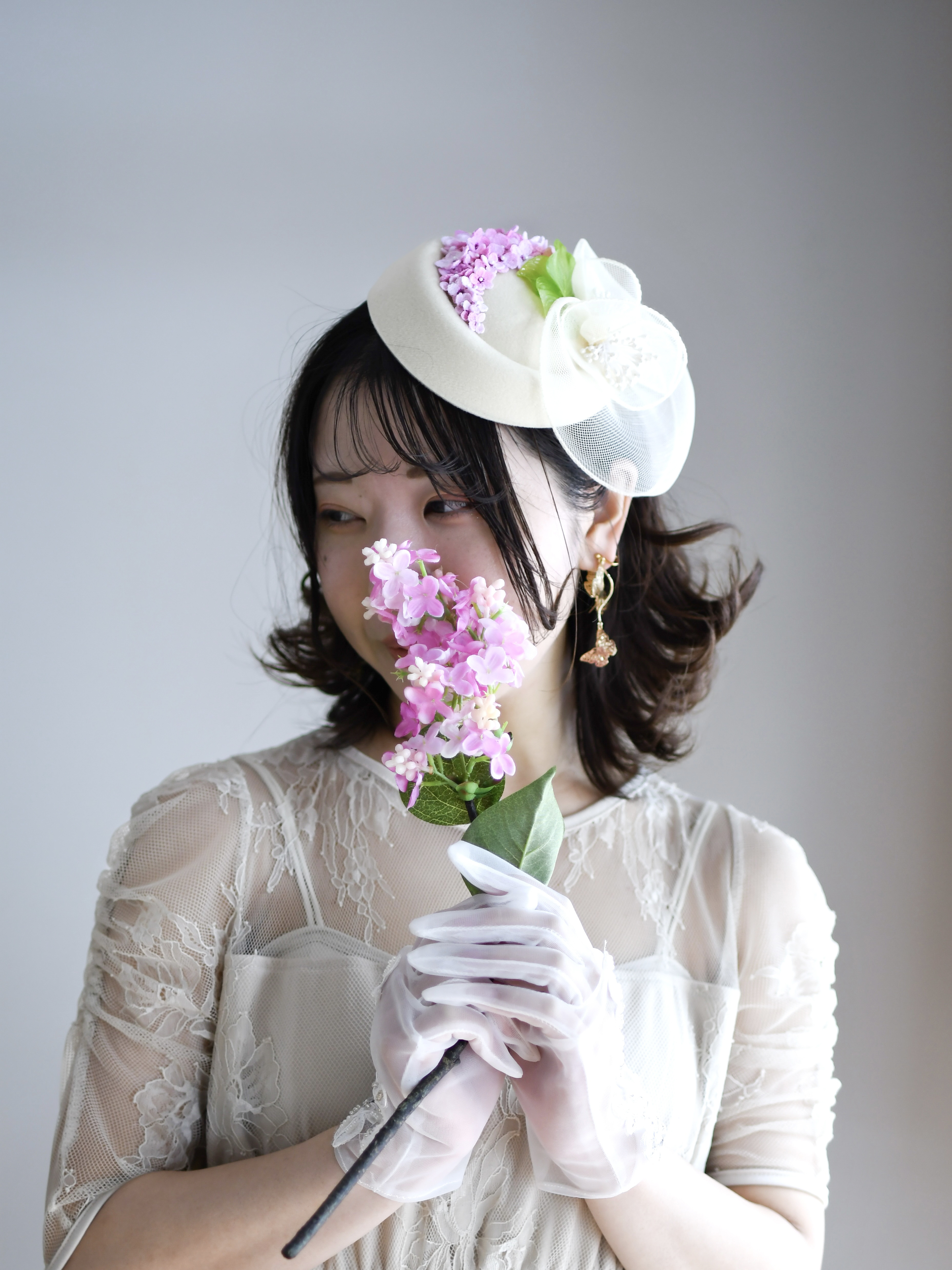 [オーダー ウェディング] トーク帽【受注制作5ヶ月～】　レース編み　かぎ針編み