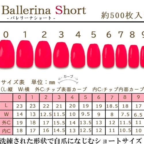 ネイルチップ/オーダーチップ/サイズオーダー/サイズ変更 ネイルチップ