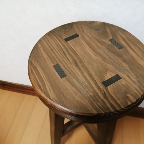 ほぞ組】木製スツール 高さ35cm 丸椅子 stool 椅子(チェアー ほぞ組】木製スツール 高さ35cm 丸椅子 stool 椅子(チェアー