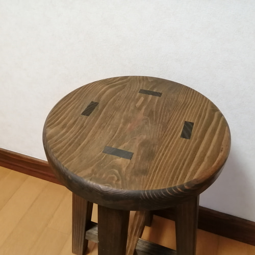 ほぞ組】木製スツール 高さ35cm 丸椅子 stool 椅子(チェアー ほぞ組】木製スツール 高さ35cm 丸椅子 stool 椅子(チェアー