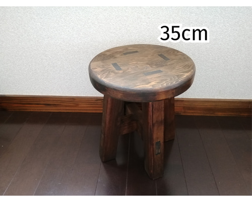 木製 丸イス スツール ハンドメイド 座面高44cm　5脚 木製丸椅子 アール・エフ・ヤマカワ 丸イス・角イス 【通販モノタロウ】