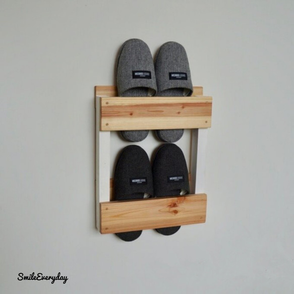 スリッパラック 磁石で玄関ドアに スリッパ収納 スリッパラック Smile