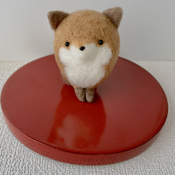 受注生産】ちょこんとキツネさん 羊毛フェルト イネムリウサギ 通販