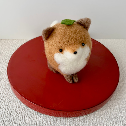 受注生産】ちょこんとキツネさん 羊毛フェルト イネムリウサギ 通販