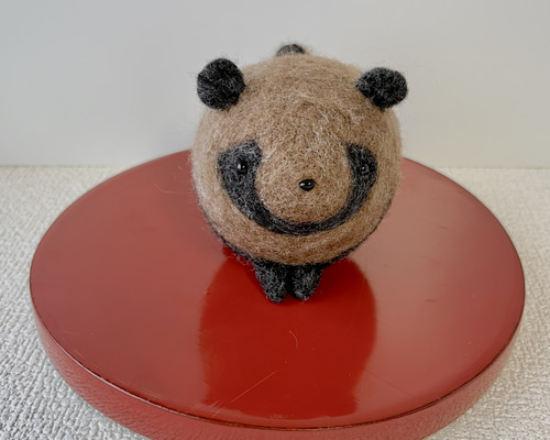 受注生産】ちょこんとタヌキさん 羊毛フェルト イネムリウサギ 通販