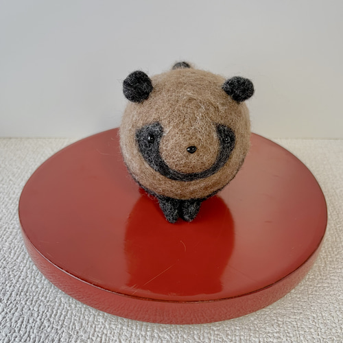 受注生産】ちょこんとタヌキさん 羊毛フェルト イネムリウサギ 通販