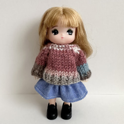 ミキちゃん マキちゃん 11cmドール 手編み オビツ ソックヤーン