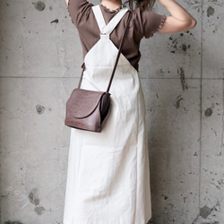 Piping Trim Rib Cutsew (brown) 半袖Ｔシャツ ブラウン 茶色　 ガーリー 4枚目の画像