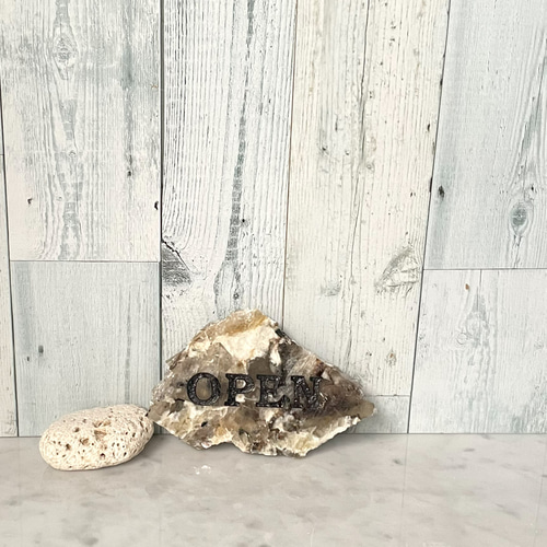 天然大理石端材プレートⓂサイズ 文字入れも可能です！ 表札・ネーム