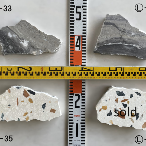 天然大理石端材プレートⓁサイズ 文字入れも可能です！ 表札・ネーム