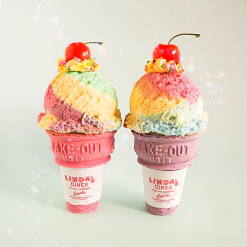 ICE CREAM CONTAINER/ アイスクリーム の小物入れ その他置物