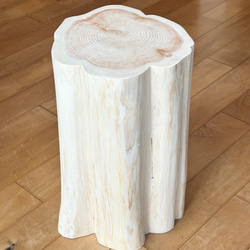 Hinoki  Wood  Stool  No.562 3枚目の画像