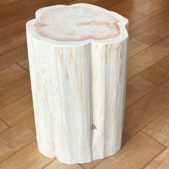 Hinoki  Wood  Stool  No.562 2枚目の画像