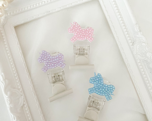 ユニコーンの名札クリップ その他入園グッズ Mirin 通販 17205313