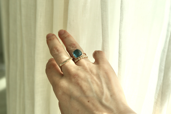 K10[ London blue topazの石言葉 ]ring 6枚目の画像