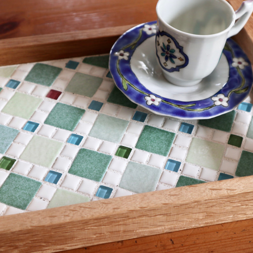 フランスタイルのカフェトレー【B】 お盆・トレイ komako 通販｜Creema  