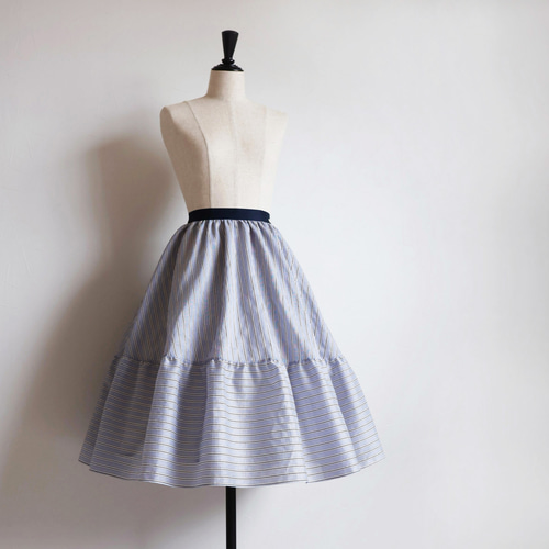 ジョリーミニョンボーダースカート(店舗限定色) マシェリコラボ》ボーダーフレアスカート