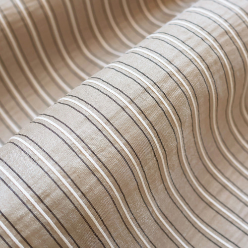 フリーサイズ◎】オーガンジー ボーダー織りふんわりスカート【ロング  