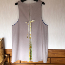 エプロン ハンドメイド 保育士 チェック ストライプ エプロン