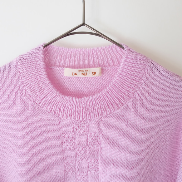 早春・秋冬バイカラーセーター（pink & Sakura color) 4枚目の画像