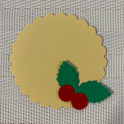 クラフトパンチ クリスマス ヒイラギ 柊 フラワー アルバム素材 手帳