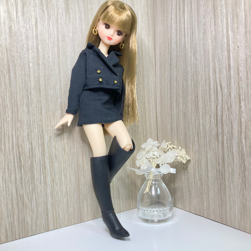 L63】リカちゃん ポニーテールフック&ヘアピン&ピアスセット