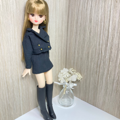 リカちゃん服 3点セット ジャケット・スカート・ピアス その他人形 
