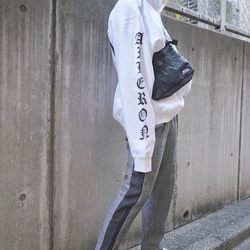 Side Line Herringbone Pants (grey) ロングパンツ グレー 灰色 ストリート 1枚目の画像