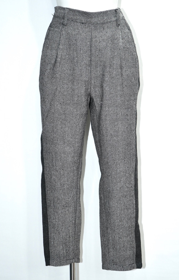 Side Line Herringbone Pants (grey) ロングパンツ グレー 灰色 ストリート 7枚目の画像