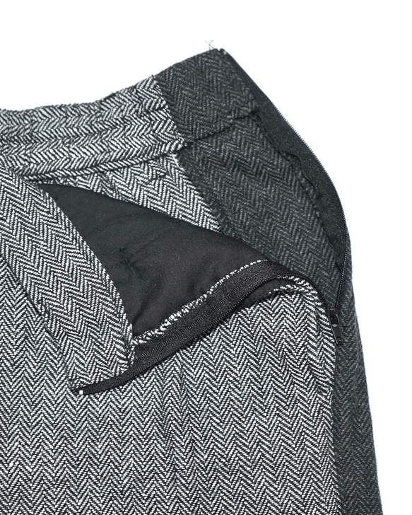 Side Line Herringbone Pants (grey) ロングパンツ グレー 灰色 ストリート 9枚目の画像