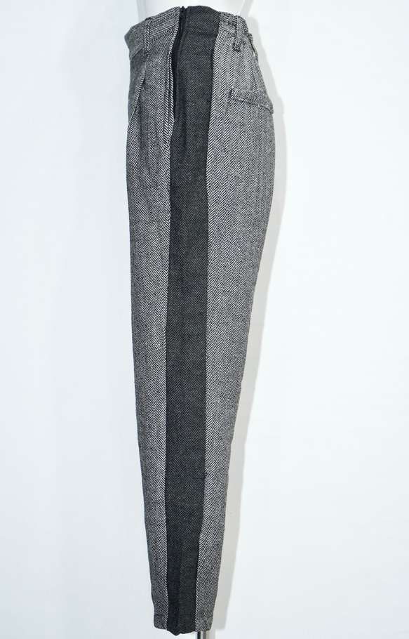 Side Line Herringbone Pants (grey) ロングパンツ グレー 灰色 ストリート 8枚目の画像