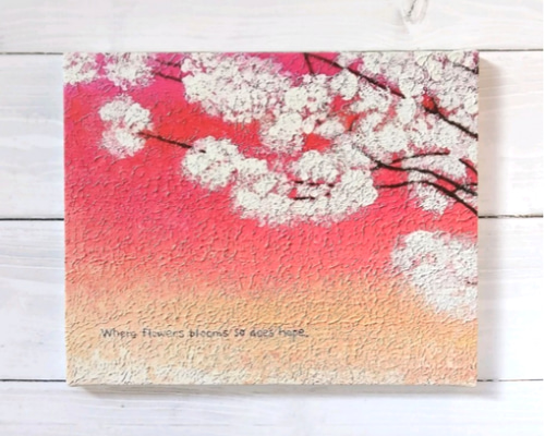 桜の絵 『花咲くところに希望も咲く』 桜 春 絵 絵画 アクリル 桜の絵 『花咲くところに希望も咲く』 桜 春 絵 絵画 アクリル
