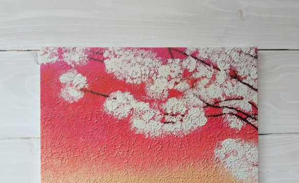 風景画 桜の絵 『花咲くところに希望も咲く』 桜 春 絵 絵画 アクリル キャンバス プリント アート パネル 4枚目の画像