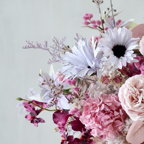 ピンクブーケ クラッチブーケ 造花 ウェディングブーケ ブーケ グッド