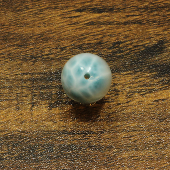 【亀の甲羅の模様がお洒落です】１３ミリ 一点物 粒売り ラリマー ブルーペクトライト Ｌａ２３ 癒しの天然石 ヒーリング 9枚目の画像
