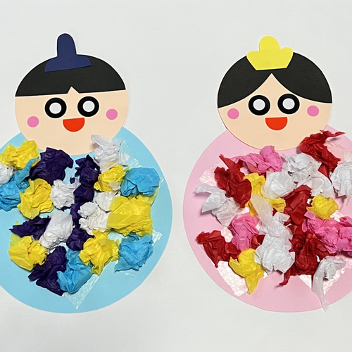 ひなまつり製作キット 4セット 春 3月製作 幼稚園 保育園 高齢者施設