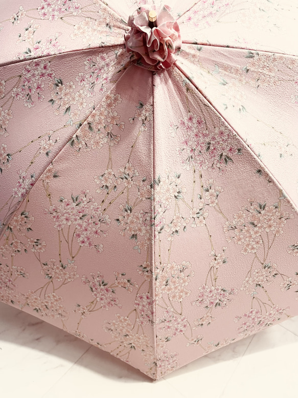 手作り日傘　どうにでも なると見上げる桜かな 2枚目の画像