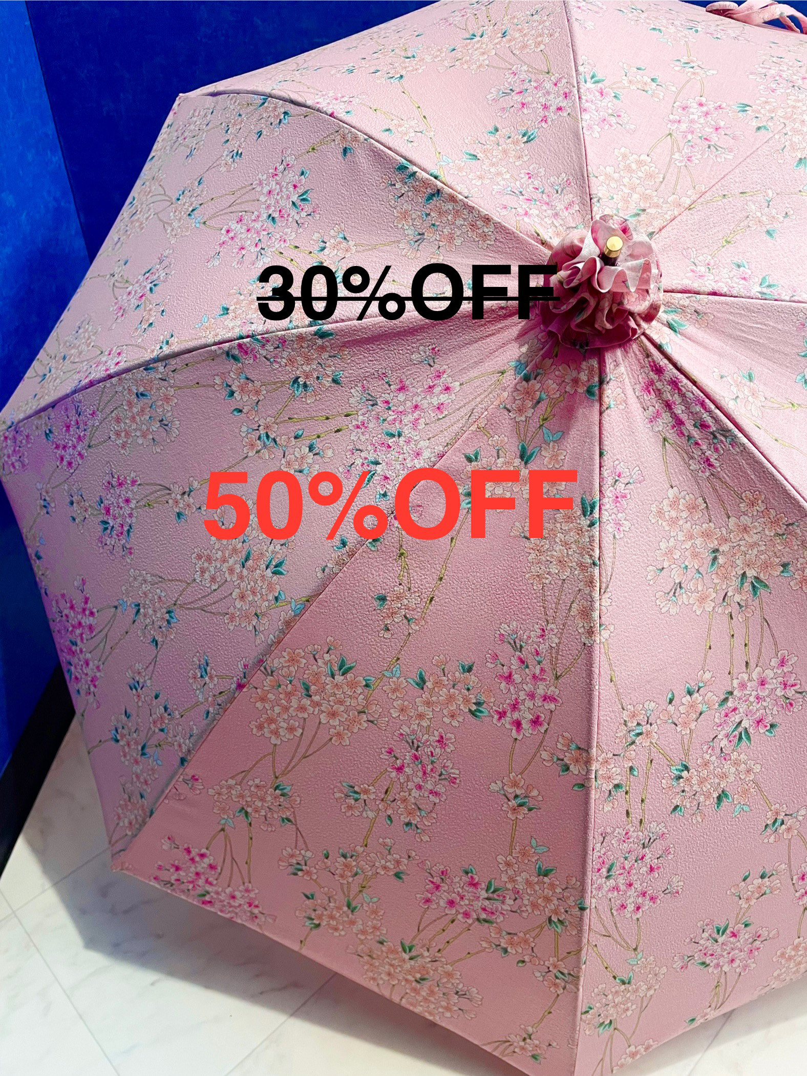 手作り日傘　どうにでも なると見上げる桜かな【限定品】