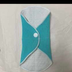 シルク・オーガニックコットン素材の布ナプキン・グリーン4枚組 5枚目の画像