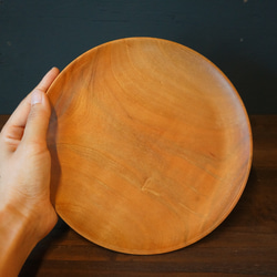 【木　皿　木製　食器 カレー皿】＃112　ヤマザクラ 2枚目の画像