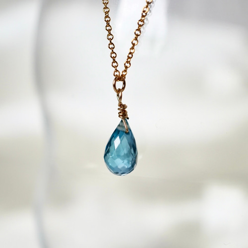 14kgf ロンドンブルートパーズ♡ 14kgf ロンドンブルートパーズ ネックレス 天然石 | iichi 日々の