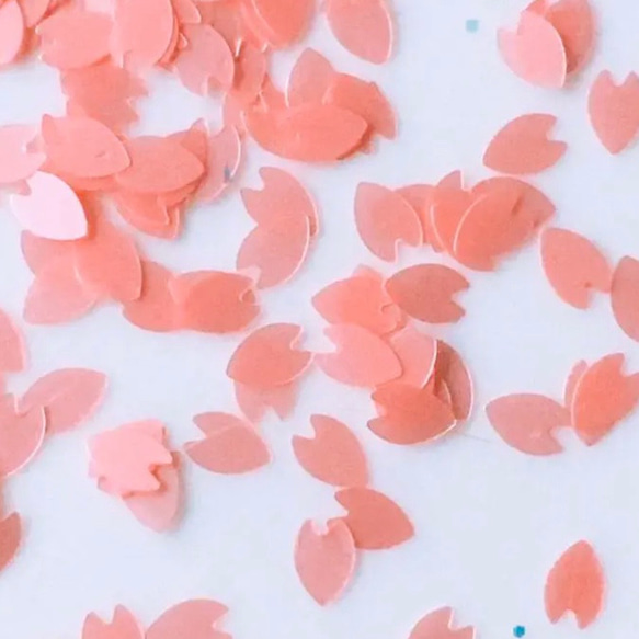桜の花びらホログラム3色ミックス2g、300円 3枚目の画像