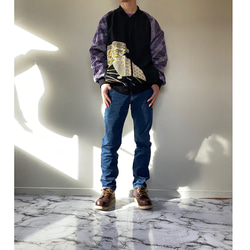 ハンドメイド着物リメイクジャケット3XL 2枚目の画像