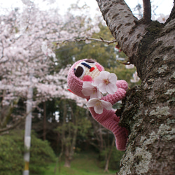 【全身タイツちゃん】あみぐるみ インテリア雑貨 プレゼント ギフト 2枚目の画像