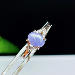 【超美品】ブルーレースアゲート　瑪瑙　リング　指輪　空色縞瑪瑙　31 3枚目の画像