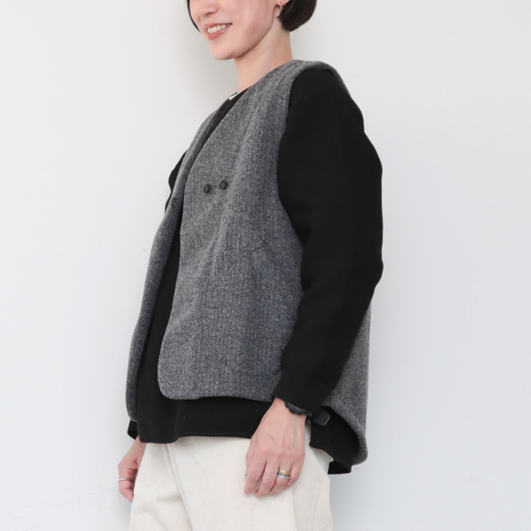 pazu's vest　FW / gray 3枚目の画像