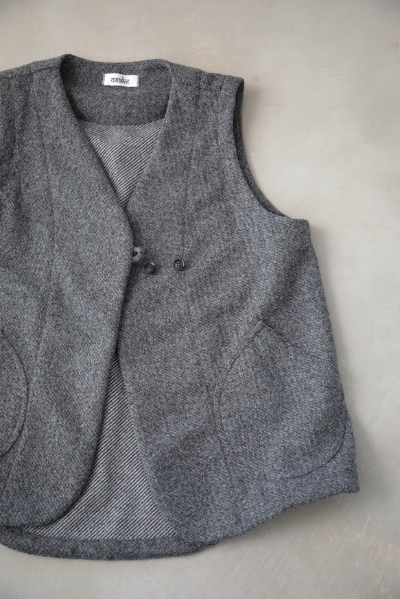 pazu's vest　FW / gray 6枚目の画像