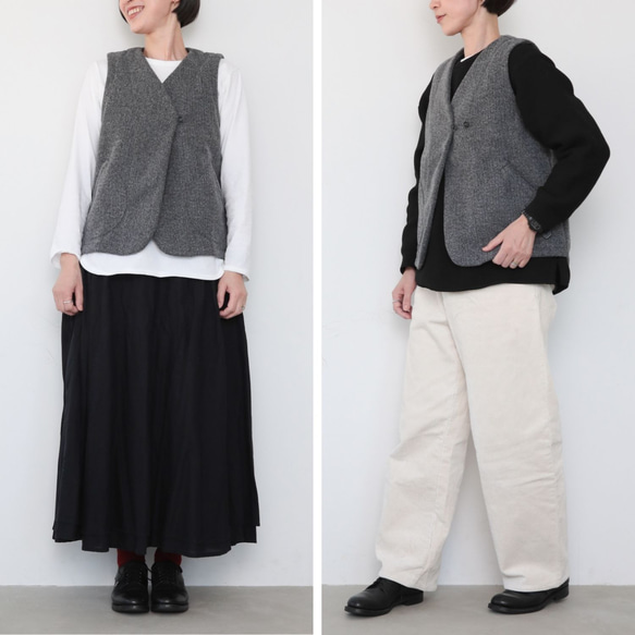pazu's vest　FW / gray 11枚目の画像