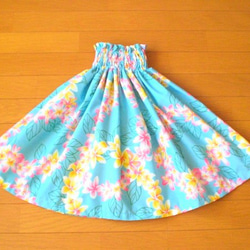 パウスカートケイキ　オーダー承ります　ピンク　プルメリア　フラダンス子供 パウスカートケイキ 47㎝ ピンク プルメリア モンテスラ フラダンス