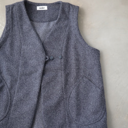 pazu's vest　FW / navy 6枚目の画像